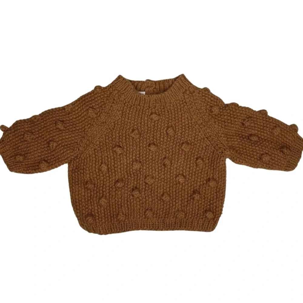 JuneBee Baby Handmade Popcorn Pullover Sweater‎
